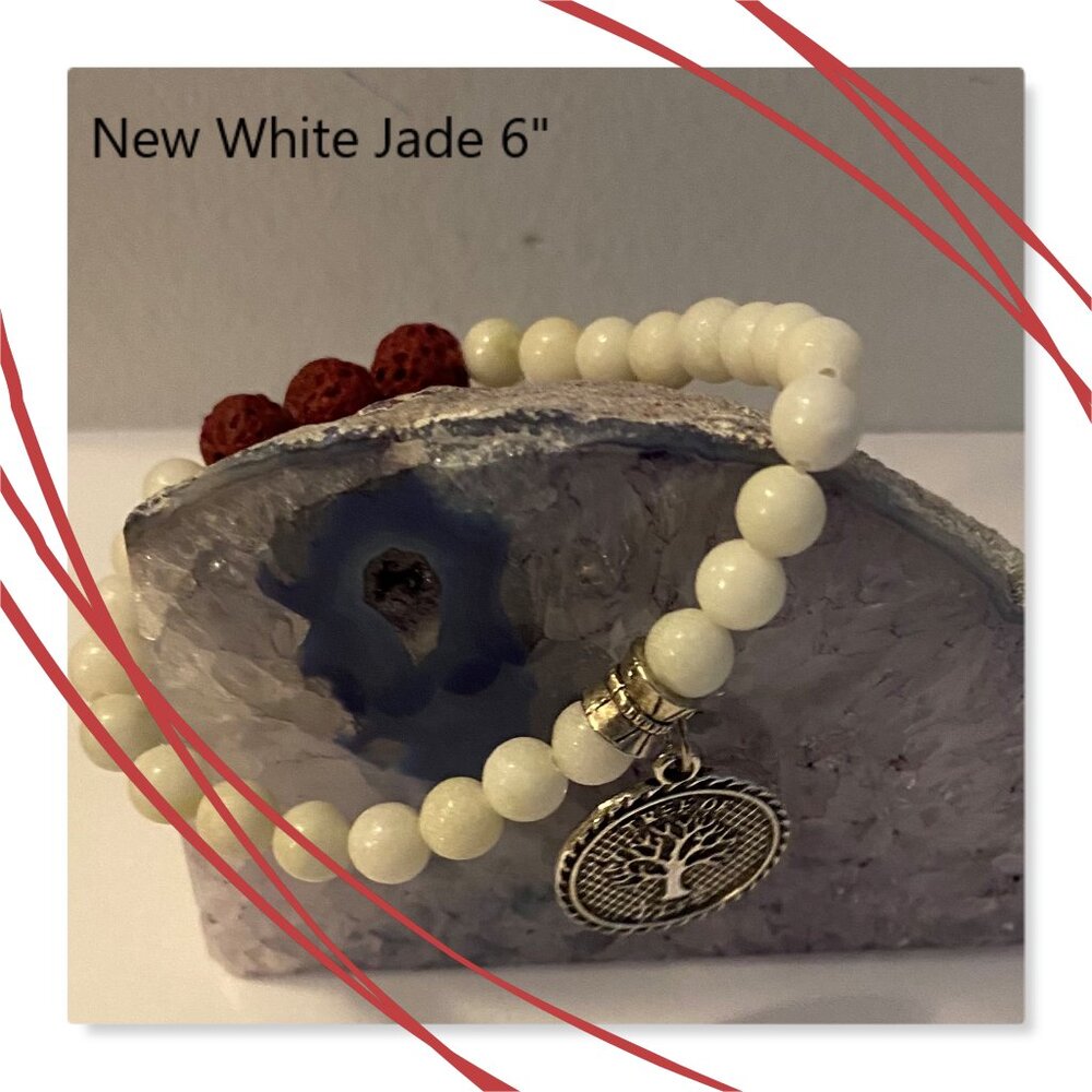 New White Jade essential oil bracelet  NEW